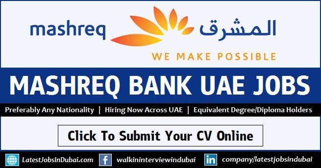 Mashreq Bank Careers